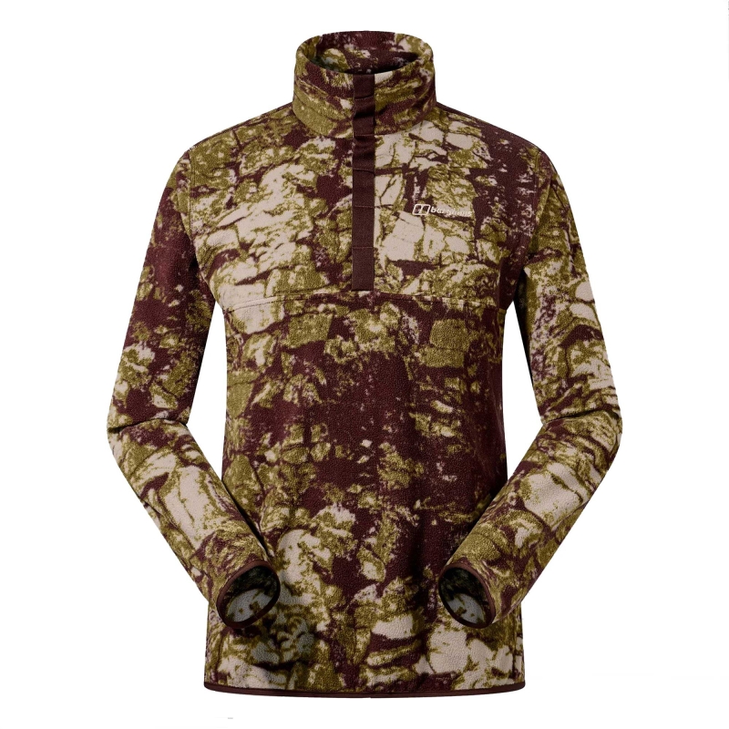 Berghaus Felltop Snap Pullover SIMONSIDE RK PRNTTAUPE/CEDBRN