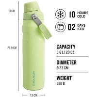 Stanley The Aerolight IceFlow Water Bottle Fast Flow 0,6L Citron 