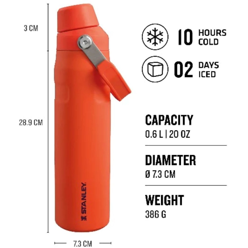 Stanley The Aerolight IceFlow Water Bottle Fast Flow 0,6L Tigerlily Plum 