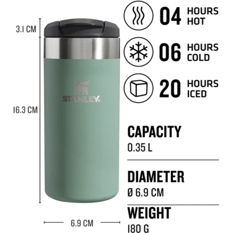 Stanley The AeroLight Transit Mug 0,35L Shale Metallic 
