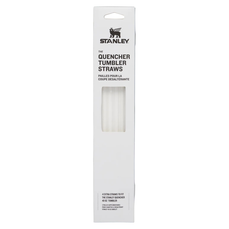 Stanley The Quencher Travel Tumbler Straws 4-Pack Clear