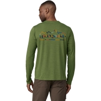 Patagonia Long Sleeve Cap Cool Daily Graphic Shirt Unity Fitz: Terrain Green X-Dy