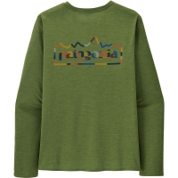 Patagonia Long Sleeve Cap Cool Daily Graphic Shirt Unity Fitz: Terrain Green X-Dy