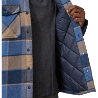 Patagonia LW Insulated Fjord Flannel Shirt William: Smolder Blue