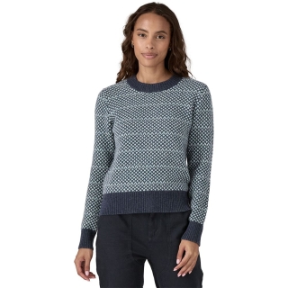 Patagonia Recycled Wool-Blend Crewneck Sweater Women's Snowdrift: Thermal Blue