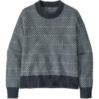 Patagonia Recycled Wool-Blend Crewneck Sweater Women's Snowdrift: Thermal Blue