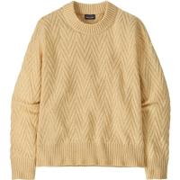 Patagonia Recycled Wool-Blend Crewneck Sweater Women's Chevron Cable: Natural