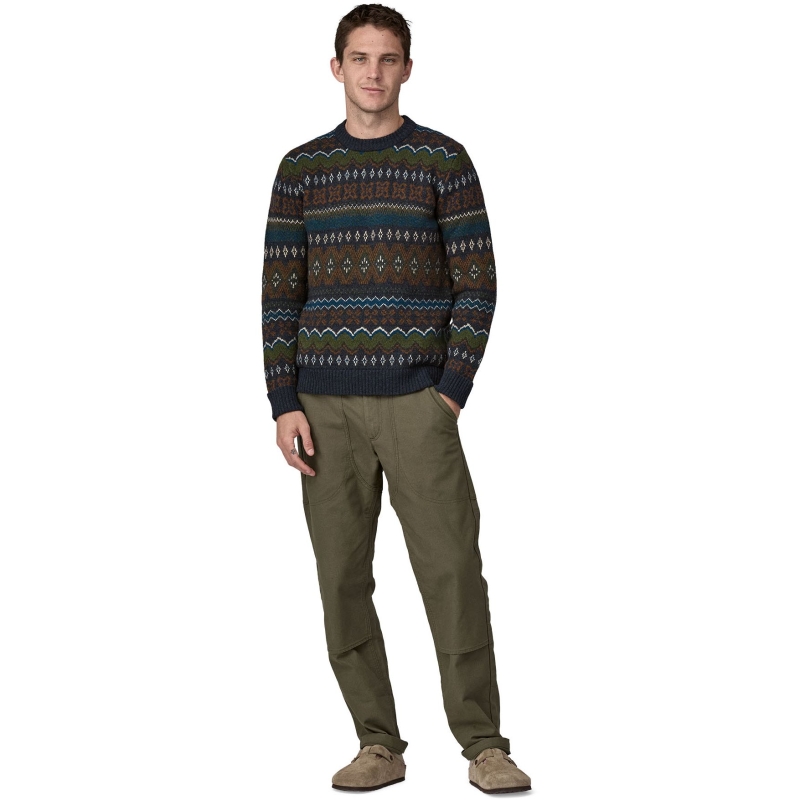 Patagonia Recycled Wool-Blend Sweater Helmsman: Smolder Blue