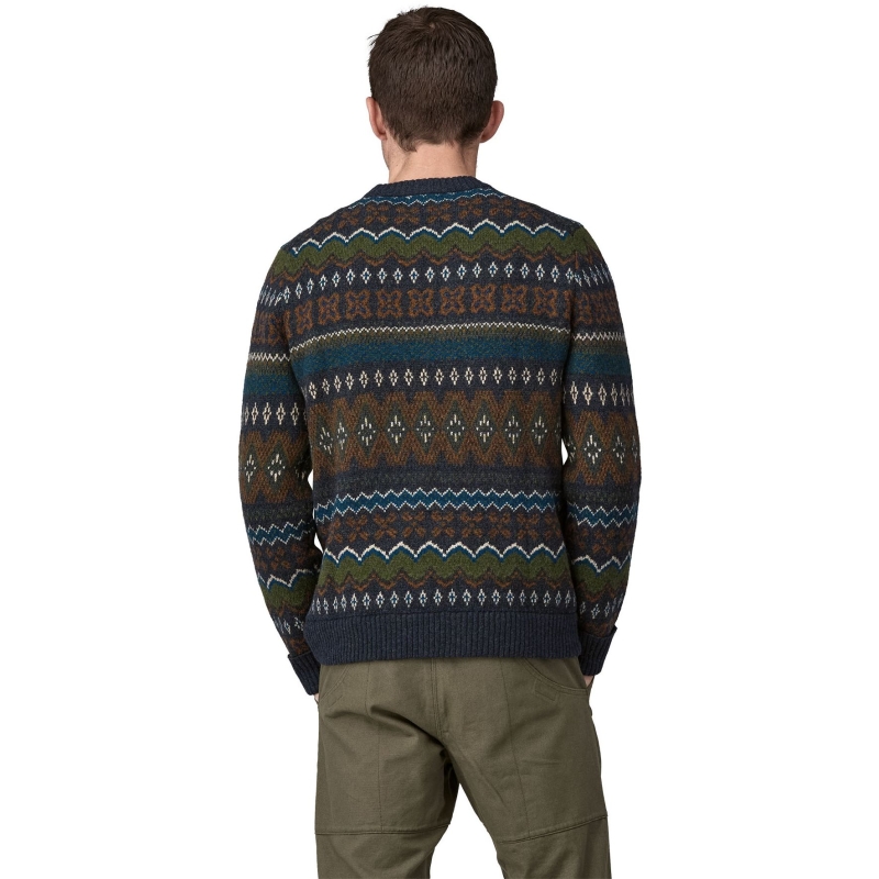 Patagonia Recycled Wool-Blend Sweater Helmsman: Smolder Blue