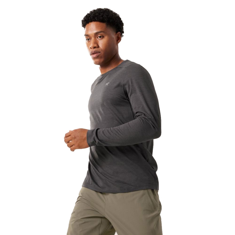 Arc'teryx Cormac Crew LS Black Heather