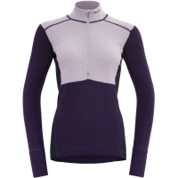 Devold Lauparen Merino 190 Zip Neck Women's Orchid/Lilac/Ink