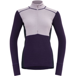 Devold Lauparen Merino 190 Zip Neck Women's Orchid/Lilac/Ink