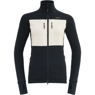 Devold Egga Grid Merino Jkt Women's Ink/Offwhite