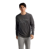Arc'teryx Cormac Logo Ls Black Heather / Solitude