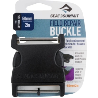 Sea to Summit Steek Gesp, 2 Pin, 50mm, Field Repair Buckle  Zwart