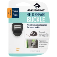 Sea to Summit Laddergesp, 1 Pin, 15mm, Field Repair Buckle Zwart