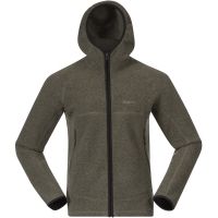 Bergans Vaagaa Merino Terry Midlayer Hoodie Green Mud