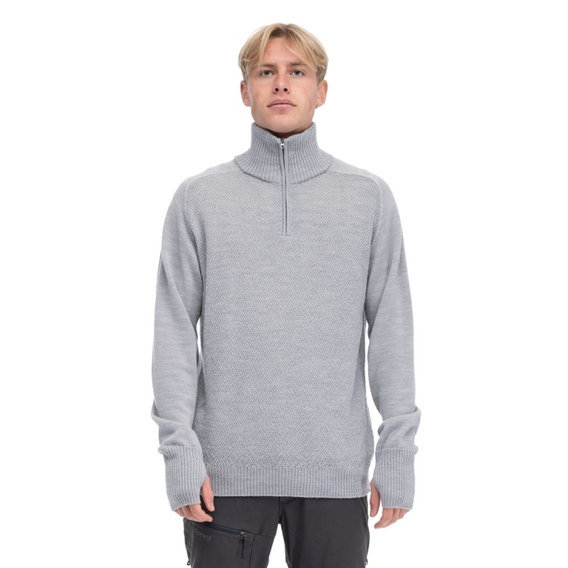 Bergans Ulriken Light Merino Jumper Magnesium Grey