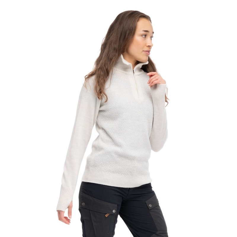 Bergans Ulriken Light Merino Jumper Women's Vanilla White