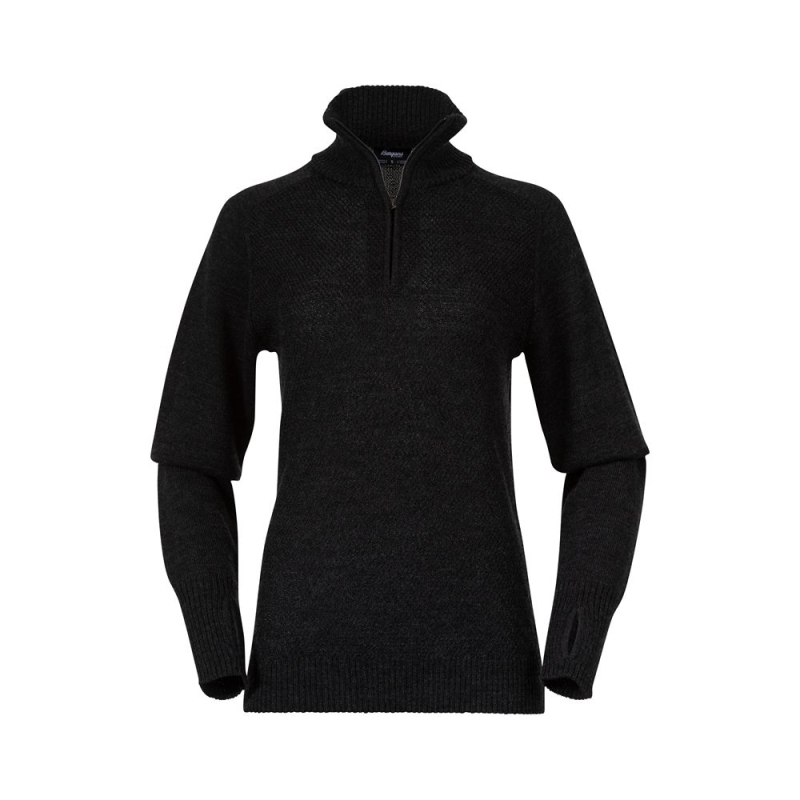 Bergans Ulriken Light Merino Jumper Women's Dark Shadow Grey