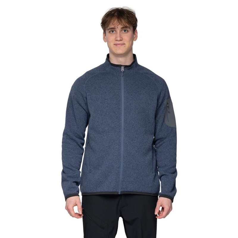 Bergans Kamphaug Knitted Jacket Granite Blue