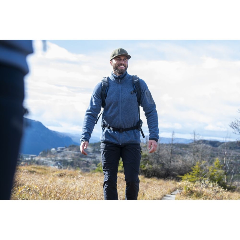 Bergans Kamphaug Knitted Jacket Granite Blue