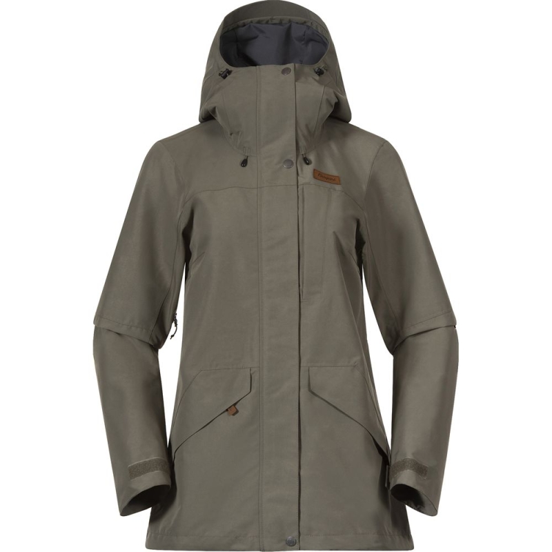 Bergans Nordmarka 2L Shell Jacket Women's Green Mud