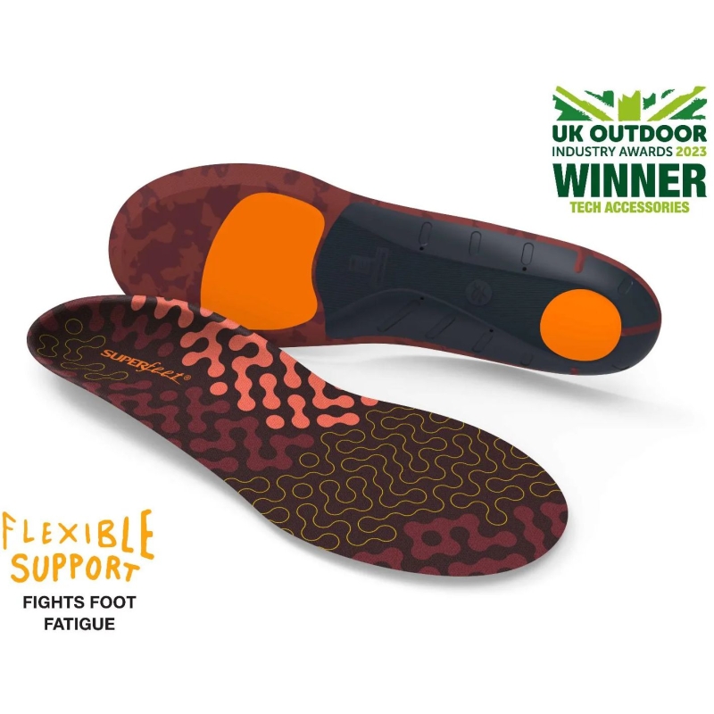 Superfeet Active Cushion Low Arch Tandoori Spice