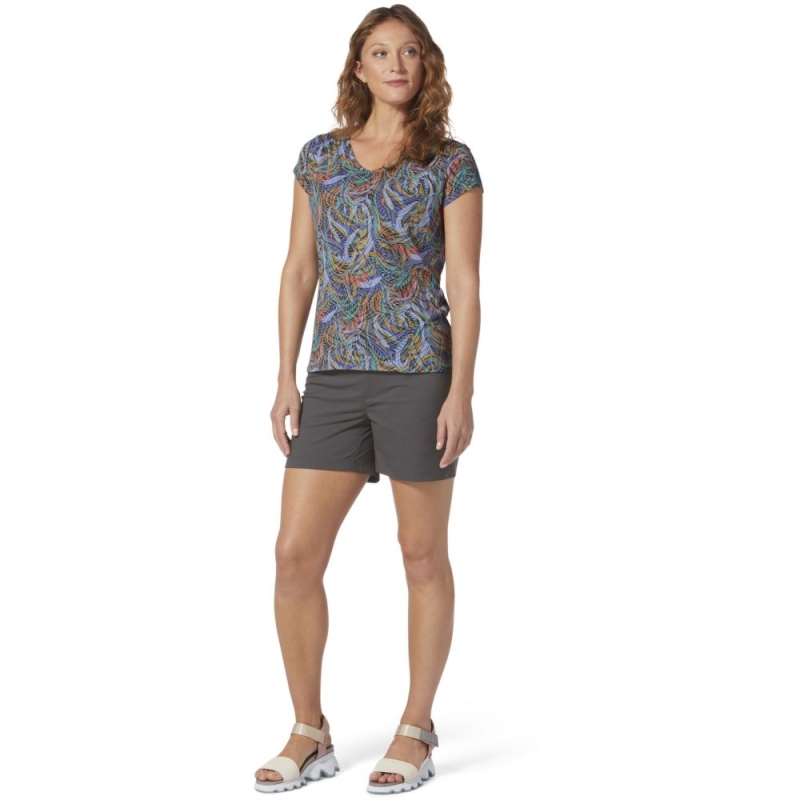 Royal Robbins Featherweight Tee Women's Charc Caulfield