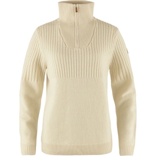 Fjällräven Övik Half Zip Knit Women's Chalk White