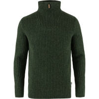 Fjällräven Övik Half Zip Knit Deep Forest