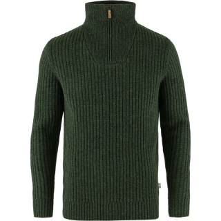 Fjällräven Övik Half Zip Knit Deep Forest