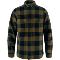 Fjällräven Övik Heavy Flannel Shirt Wood Brown-Dark Navy
