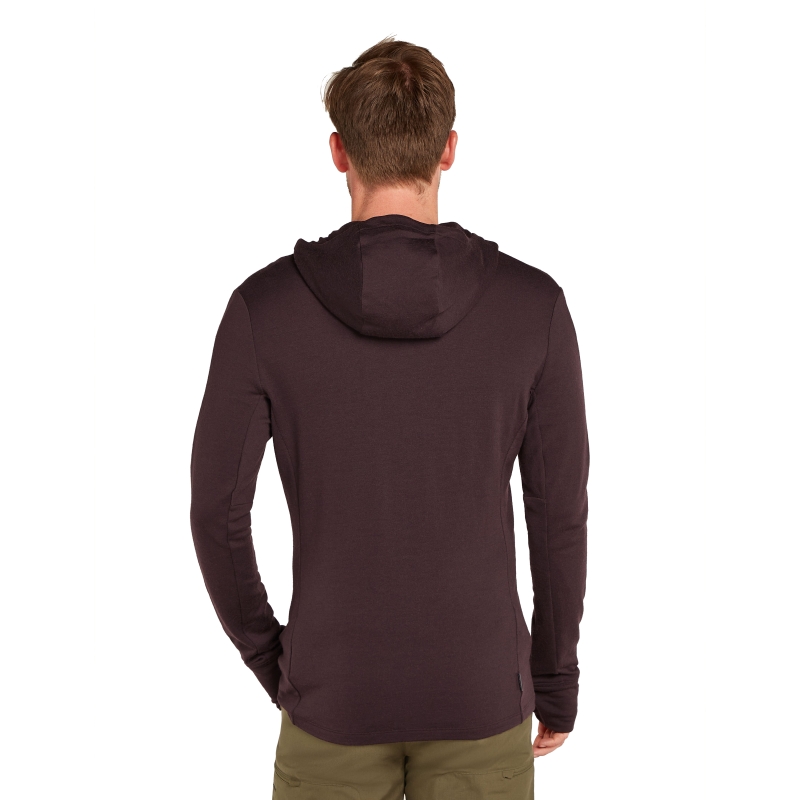 Icebreaker Mer 260 Quantum IV LS Zip Hoodie Bittersweet