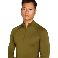 Icebreaker 300 MerinoFine Polar LS Half Zip Algae