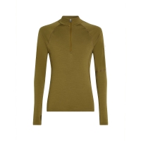 Icebreaker 300 MerinoFine Polar LS Half Zip Algae