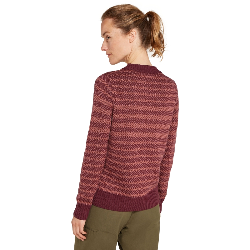 Icebreaker Waypoint Crewe Sweater Women's Port/Cedarwoods