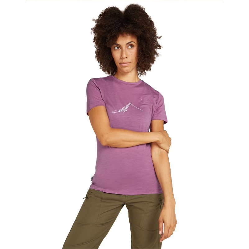 Icebreaker Mer 150 Tech Lite SS T South Const Women's Deco