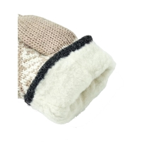 Hestra Nordic Wool Mitt Beige/Offwhite