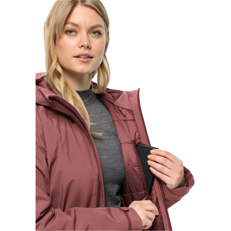 Jack Wolfskin Heidelstein Ins Jkt Women's red ochre