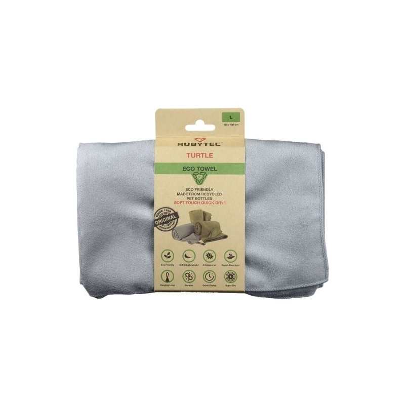 Rubytec Turtle Eco Towel Grey L Grey
