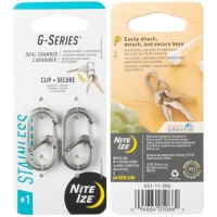 Nite-Ize G-Series Karabijnhaak 2-Pack Zilver #1