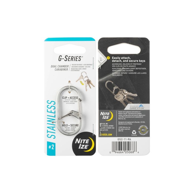 Nite-Ize G-Series Karabijnhaak Zilver #2