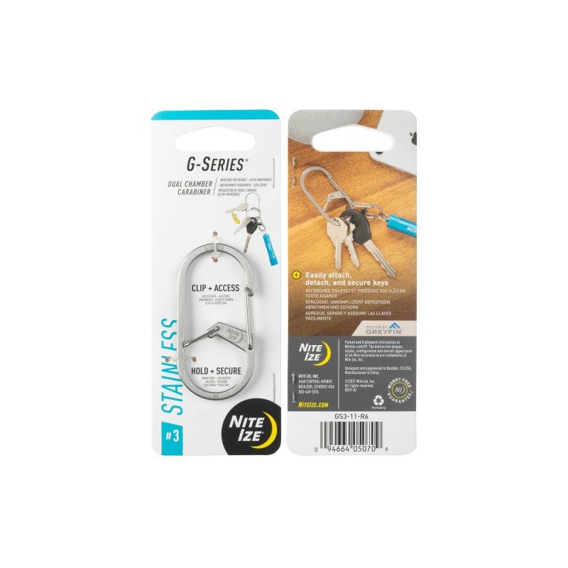 Nite-Ize G-Series Karabijnhaak Zilver #3