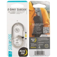 Nite-Ize G-Series Karabijnhaak Slidelock Zilver #3