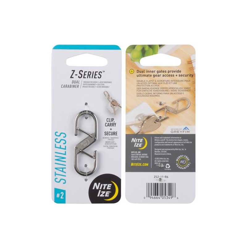 Nite-Ize Z-Series Karabijnhaak Zilver #2