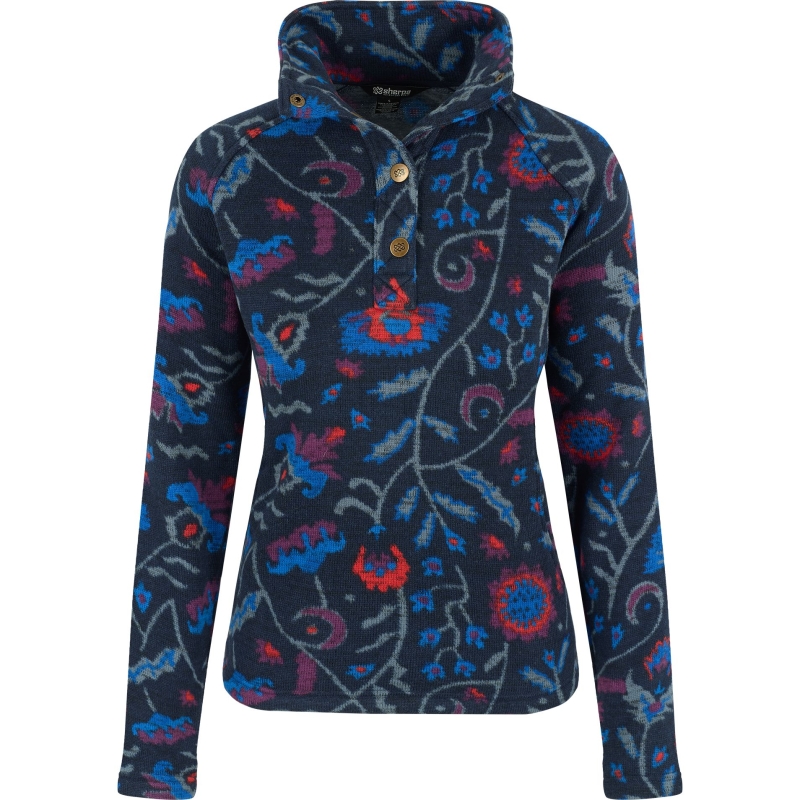 Sherpa Bhutan Pullover Women's Rathee Blue Floral