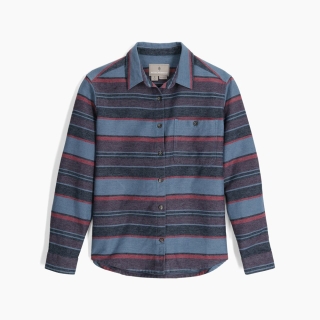 Royal Robbins Clouds Rest Hemp L/S Women's Sea Pacific Crest Stripe