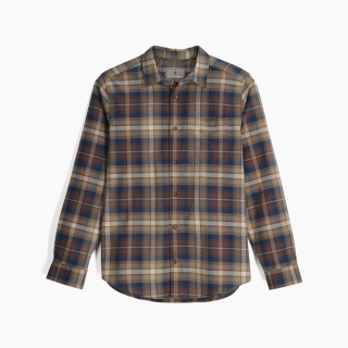 Royal Robbins Lieback Organic Cotton Flannel L/S French Roast Tahoe Pld