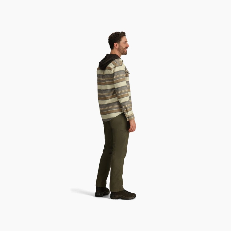Royal Robbins Clouds Rest Hemp L/S Bistre Pacific Crest Stripe